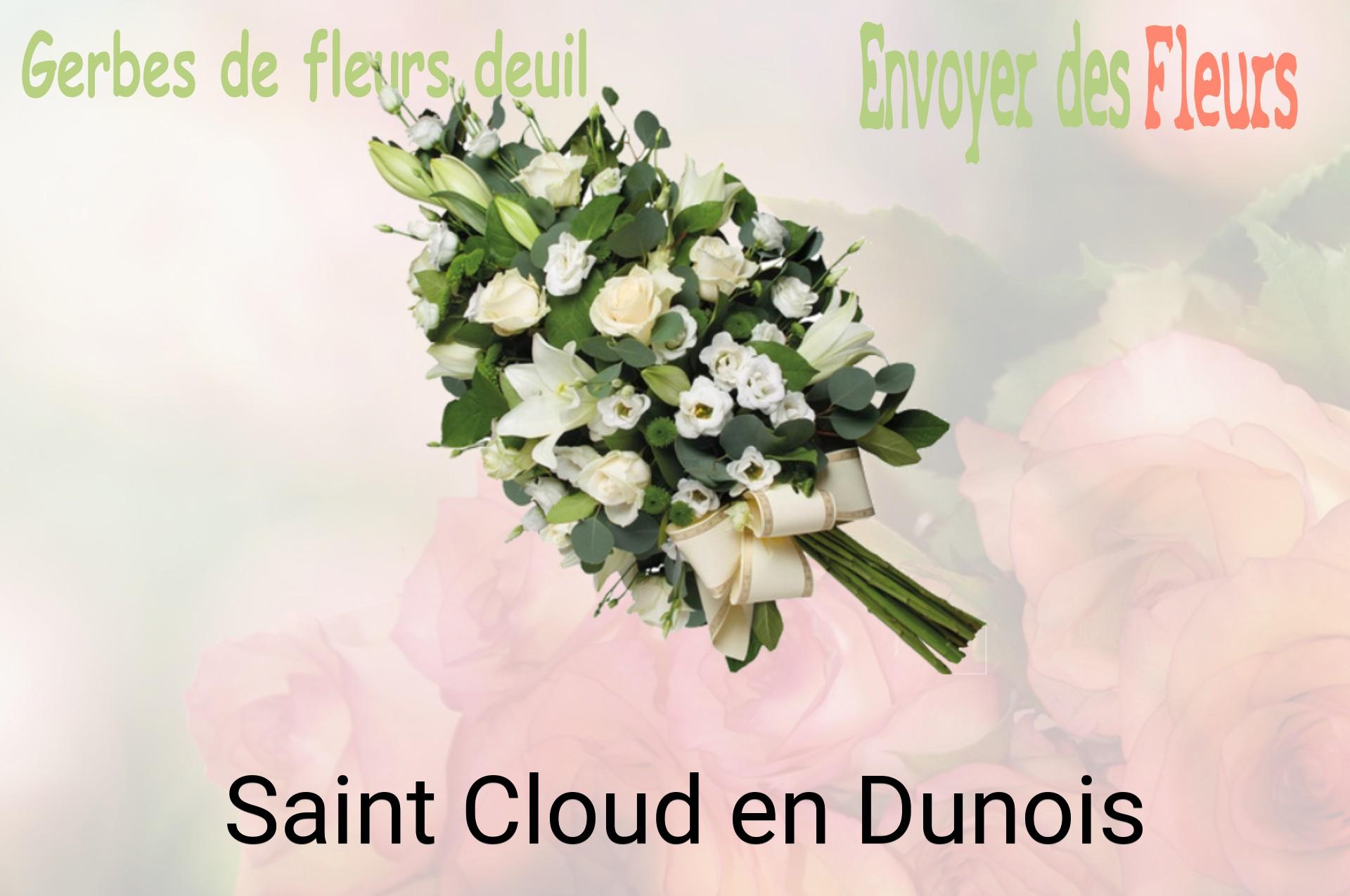 Gerbe de fleurs de deuil livrée à Saint-Cloud-en-Dunois